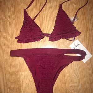 Red Triangle Bikini